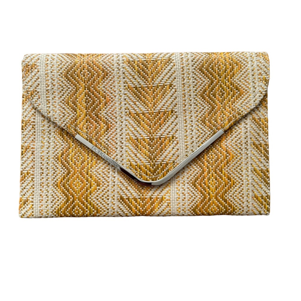 BCBGenerations Honey Colored Envelope Clutch‎ Handbag. 10x8 inches